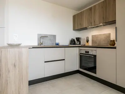 Cuisine ou kitchenette dans l'établissement Appartement à Saint-Brevin-les-Pins avec Balcon et Parking - FR-1-306-1242
