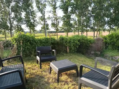 Jardin de l'établissement gite de la basse pierre près d'Ancenis Loire