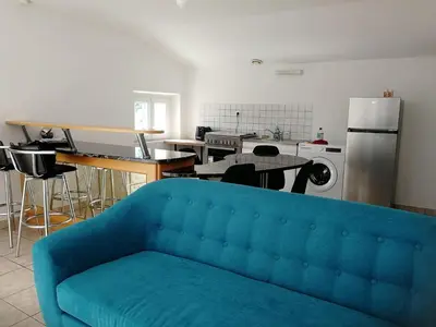 Cuisine ou kitchenette dans l'établissement gite de la basse pierre près d'Ancenis Loire