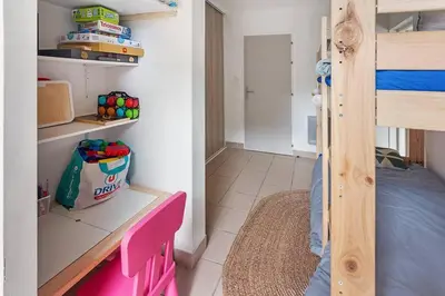 Un ou plusieurs lits dans un hébergement de l'établissement Appartement Face Mer