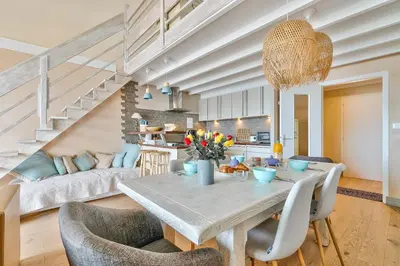 Cuisine ou kitchenette dans l'établissement Face mer - Emplacement idéal - Appart pour 5