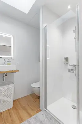 Salle de bains dans l'établissement Chez Audrey & JD