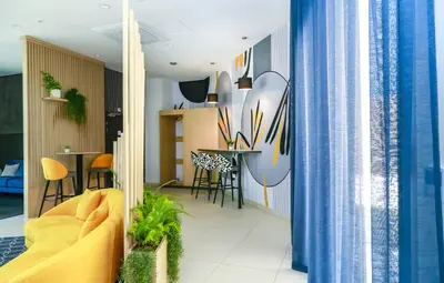 Télévision ou salle de divertissement dans l'établissement Appart'hôtel Odalys City - Angers Centre Gare
