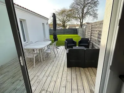 Balcon ou terrasse dans l'établissement La Villa des Amarelles à Pornic - labellisée 3*