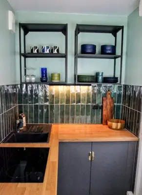 Cuisine ou kitchenette dans l'établissement Le Rosa Bonheur
