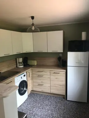 Cuisine ou kitchenette dans l'établissement Les grillons d’Eden