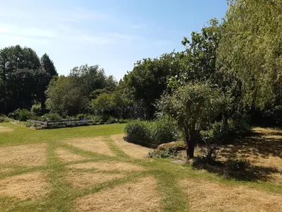 Jardin de l'établissement Studio en bois à 20mn du Puy du Fou avec grand jardin
