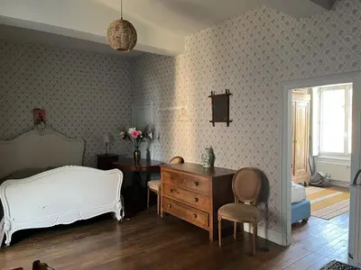 Un ou plusieurs lits dans un hébergement de l'établissement Gîte du Sacré-Coeur - Mauléon- proche Puy du fou