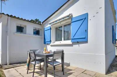 Balcon ou terrasse dans l'établissement Maison pour 5 entre plage et forêt