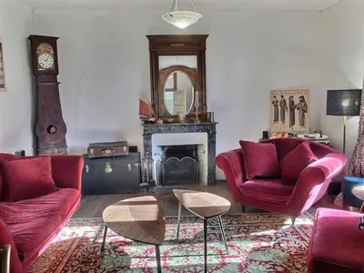 Coin salon dans l'établissement Maison l'or du temps, chambres d'hôtes