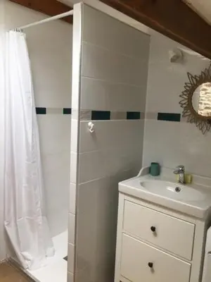 Salle de bains dans l'établissement Loft Sud-Nantes