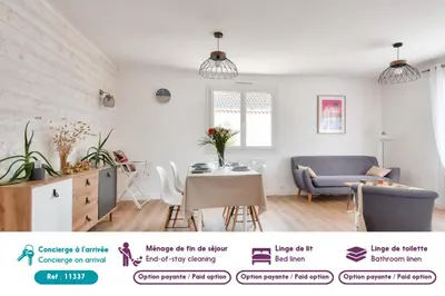 Coin salon dans l'établissement Ambiance paisible sur la côte vendéenne