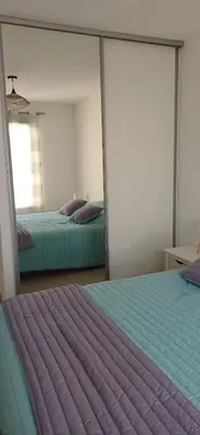 Un ou plusieurs lits dans un hébergement de l'établissement La Perséide - Maison neuve 900 m plage