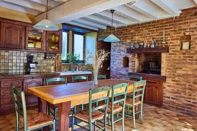 Cuisine ou kitchenette dans l'établissement La première pierre