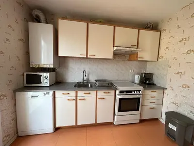 Cuisine ou kitchenette dans l'établissement Appartement Tout Confort entre Plage et Commerces à Saint-Brevin-les-Pins - FR-1-364-55