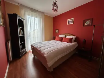 Un ou plusieurs lits dans un hébergement de l'établissement Appartement Tout Confort entre Plage et Commerces à Saint-Brevin-les-Pins - FR-1-364-55