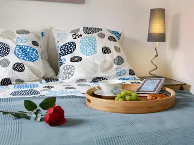 Un ou plusieurs lits dans un hébergement de l'établissement Holiday Home Jardin Secret by Interhome