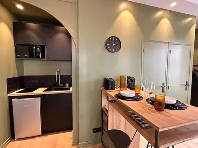 Cuisine ou kitchenette dans l'établissement Bel appart Bd Foch