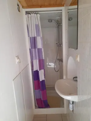 Salle de bains dans l'établissement Le Vintage