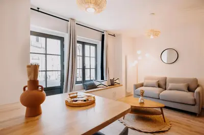 Coin salon dans l'établissement L'ATELIER - Coeur de ville - Tout équipé