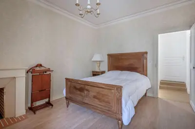 Un ou plusieurs lits dans un hébergement de l'établissement Maison de ville pour 7 dans la ville haute de Pornic
