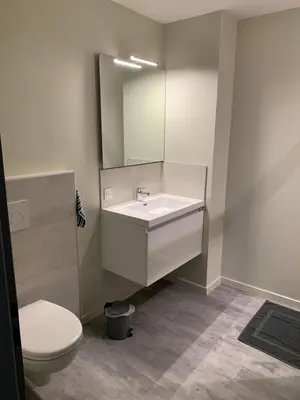 Salle de bains dans l'établissement Appartement Hanami - Maulévrier Cholet Puy du Fou