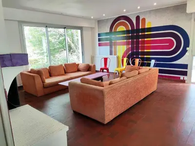Coin salon dans l'établissement Gite LE 45 TOURS