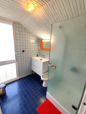 Salle de bains dans l'établissement Gite LE 45 TOURS