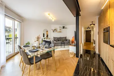 Coin salon dans l'établissement Centre - Calme & Confort - 2 à 4p - 55m2