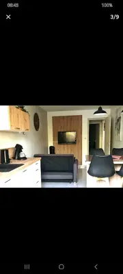 Cuisine ou kitchenette dans l'établissement Chez pat