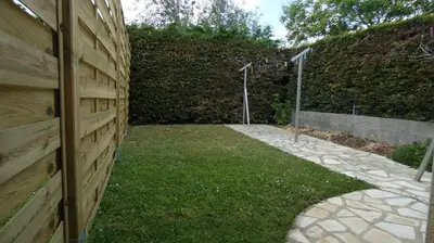 Jardin de l'établissement Chez pat