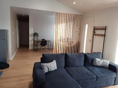 Coin salon dans l'établissement Maison au porte de l'ile d'Yeu