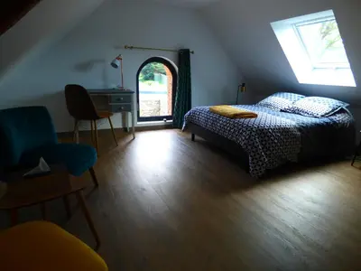 Un ou plusieurs lits dans un hébergement de l'établissement Petite maison en Brière.