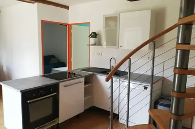 Cuisine ou kitchenette dans l'établissement maison pleine de charme