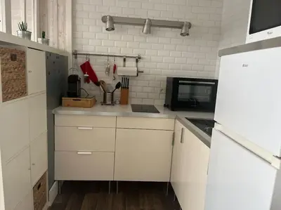 Cuisine ou kitchenette dans l'établissement Studio hyper centre Pornichet