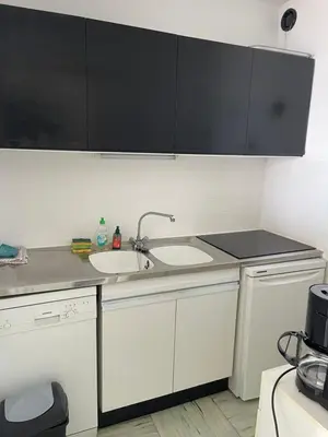 Cuisine ou kitchenette dans l'établissement Appartement avec vue mer