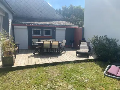 Jardin de l'établissement Le nid Nantais studio cosy à Nantes, parc - expo , stade La Beaujoire