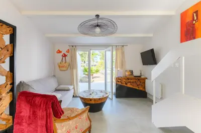 Un ou plusieurs lits dans un hébergement de l'établissement Maison, 150 m de la plage, la Tresson,Noirmoutier