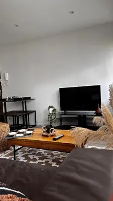 Télévision ou salle de divertissement dans l'établissement Appartement T1bis Saint Herblain