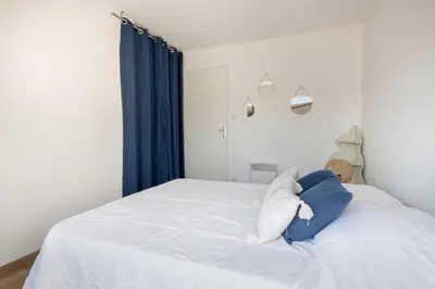 Un ou plusieurs lits dans un hébergement de l'établissement Préfailles - Maison 6 Pers - 200m des plages