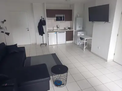 Cuisine ou kitchenette dans l'établissement T2 St Nazaire Ouest