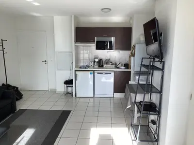 Cuisine ou kitchenette dans l'établissement T2 St Nazaire Ouest