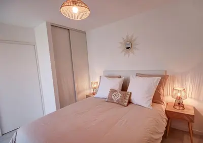 Un ou plusieurs lits dans un hébergement de l'établissement Chambres d'hôtes du Val d'Asson