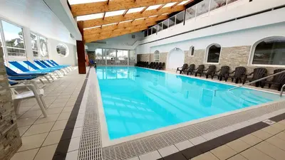 Piscine de l'établissement Bungalow charmant à Saint-Jean-de-Monts avec piscine privée ou située à proximité