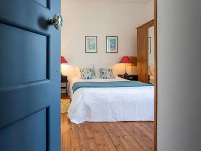 Un ou plusieurs lits dans un hébergement de l'établissement Holiday Home Le Bain du Papillon by Interhome