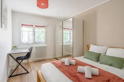Un ou plusieurs lits dans un hébergement de l'établissement L'Agave Nantaise - Jolie maison à 15min de Nantes