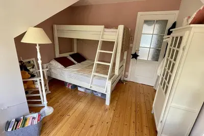 Un ou plusieurs lits dans un hébergement de l'établissement Villa SEA VIEW Pornic Harbor. Vue mer. 4 rooms