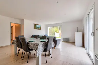 Coin salon dans l'établissement Campagne Vendéenne, Maison pour 6