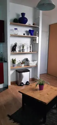 Cuisine ou kitchenette dans l'établissement EMERAUDE