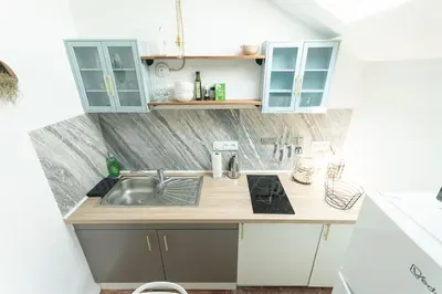 Cuisine ou kitchenette dans l'établissement Immeuble L'Aristocrate - Le Mystic- Bd Carnot